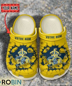 Union Saint-Gilloise Break Cracked Hole Design Crocs Shoes