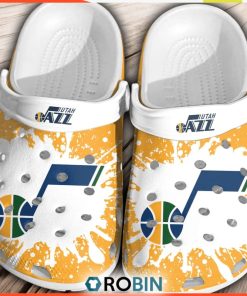 Utah Jazz Basketball Clogs Crocs Shoes Comfortable Crocband For Men Women, Utah Jazz Unique Gifts