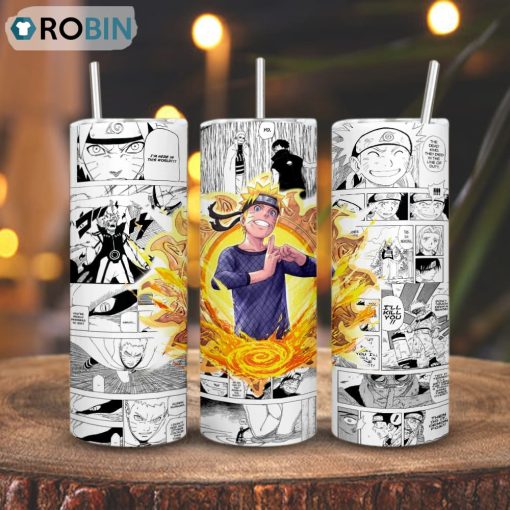 Uzumaki Naruto Skinny Tumbler, Naruto Shippuden Anime Gift