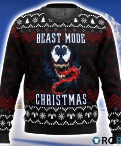 Venom Beast Mode Christmas Ugly Christmas Sweater 3D