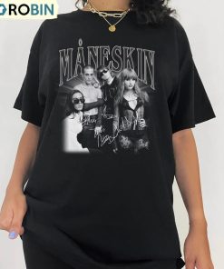 Vintage Maneskin Band Shirt, Maneskin Tour 2023 Unisex T Shirt Short Sleeve