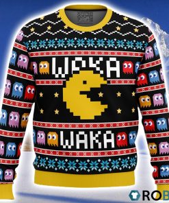 Waka Waka Pac Man Ugly Christmas Sweater 3D