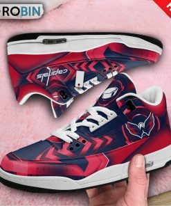 Washington Capitals Custom Jordan 3 Sneakers