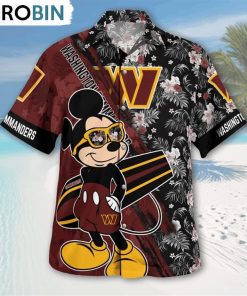 washington-commanders-mickey-mouse-floral-short-sleeve-hawaii-shirt-3