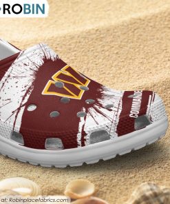Washington Football Team Ink Splash Crocs Shoes