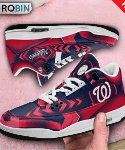 Washington Nationals Custom Jordan 3 Sneakers