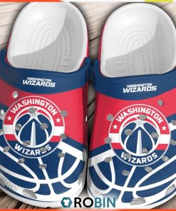 Washington Wizards Basketball 3D Printed Crocs, Wizards Fan Gears
