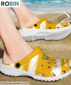 West Virginia Mountaineers Ink Splash Crocs Shoes, Mountaineers Gear
