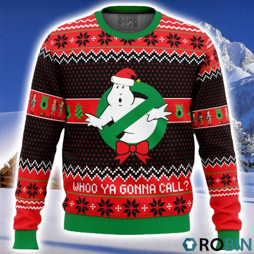 Who you gonna call Ghostbusters Christmas Sweater 3D