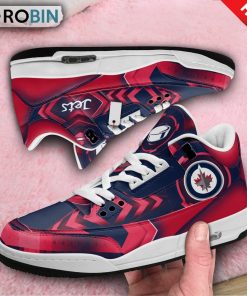 Winnipeg Jets Custom Jordan 3 Sneakers
