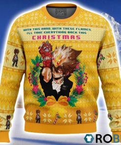 With This Hand, With These Flames Katekyo Hitman Reborn Ugly Christmas Sweater 3D
