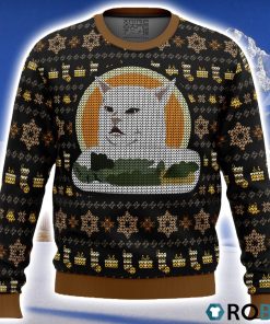 Woman Yelling At Cat Meme V2 Ugly Christmas Sweater 3D