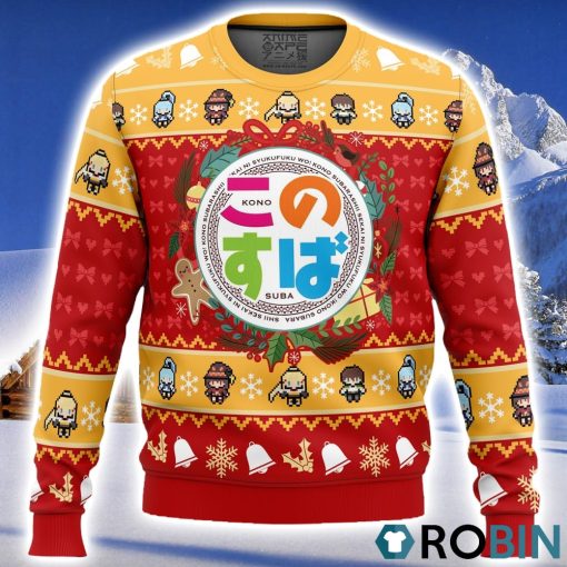 Wonderful Christmas Konosuba Ugly Christmas Sweater 3D