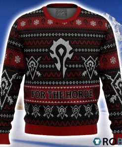 World Of Warcraft For The Horde Ugly Christmas Sweater 3D