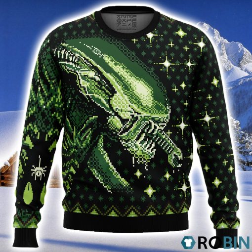 Xenomorph Alien Ugly Christmas Sweater 3D