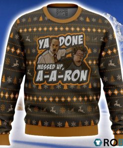 Ya Done Messed Up Aaron Key And Peele Ugly Christmas Sweater 3D