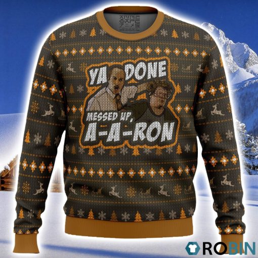 Ya Done Messed Up Aaron Key And Peele Ugly Christmas Sweater 3D