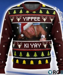 Yippee Ki Yay Ugly Dia Hard Christmas Sweater 3D
