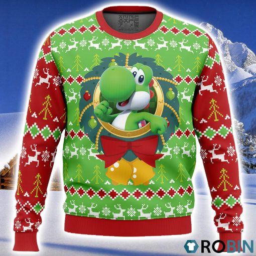 Yoshi Super Mario Ugly Christmas Sweater 3D