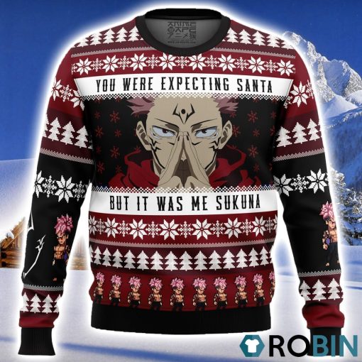 You Were Expecting Santa Sukuna Jujutsu Kaisen Ugly Christmas Sweater 3D