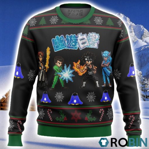 YU YU HAKUSHO Ghost Fighter Characters Ugly Christmas Sweater 3D