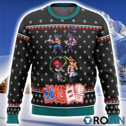 YU YU HAKUSHO Ghost Fighter Sprite Ugly Christmas Sweater 3D