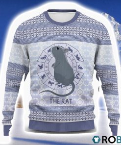 Yuki The Rat Wool Ugly Christmas Sweater 3D