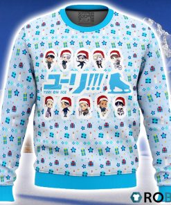 Yuri on Ice Cute Chibi Ugly Christmas Sweater 3D