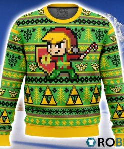 Zelda Holiday Link Ugly Christmas Sweater 3D