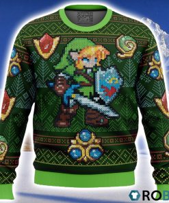 Zelda Link Green Ugly Christmas Sweater 3D Zelda Link Green Ugly Christmas Sweater 3D