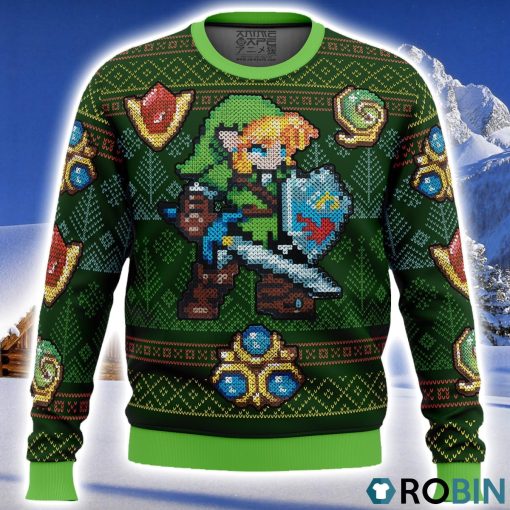 Zelda Link Green Ugly Christmas Sweater 3D