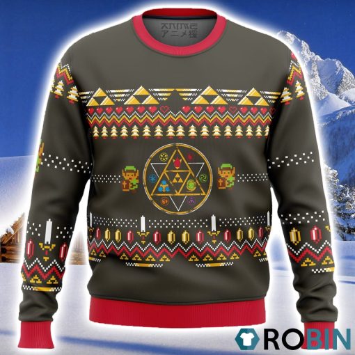 Zelda Rubies Ugly Christmas Sweater 3D