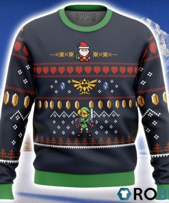Zelda Santa Link Ugly Christmas Sweater 3D
