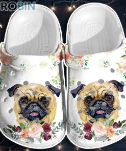 Adorable Pitbull, Roses Dog Crocs For Dog Love