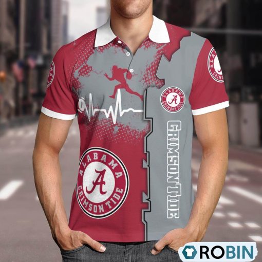 Alabama Crimson Tide Heartbeat Polo Shirt, Alabama Crimson Tide Merchandise