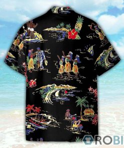 Aloha Hula Girls Dance On The Beach Hawaiian Shirt Aloha Hula Girls Dance On The Beach Hawaiian Shirt