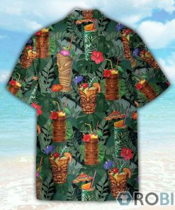 Aloha Summer Tiki Drink Cocktail Hawaiian Shirt Aloha Summer Tiki Drink Cocktail Hawaiian Shirt