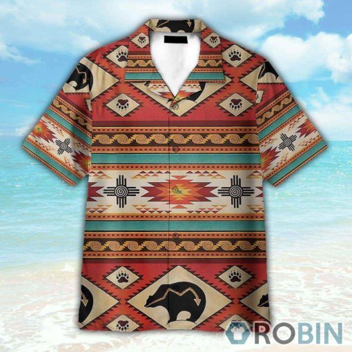 Amazing Native Bear Button’s Up Shirts, Hawaiian Shirt