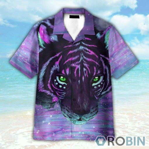 Amazing Purple Tiger Button’s Up Shirts, Hawaiian Shirt