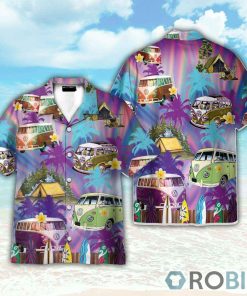 Amazing Summer Camping Campervan Hippie Hawaiian Shirt Amazing Summer Camping Campervan Hippie Hawaiian Shirt