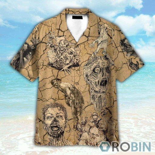 Amazing Zombies Desert Button’s Up Shirts, Hawaiian Shirt