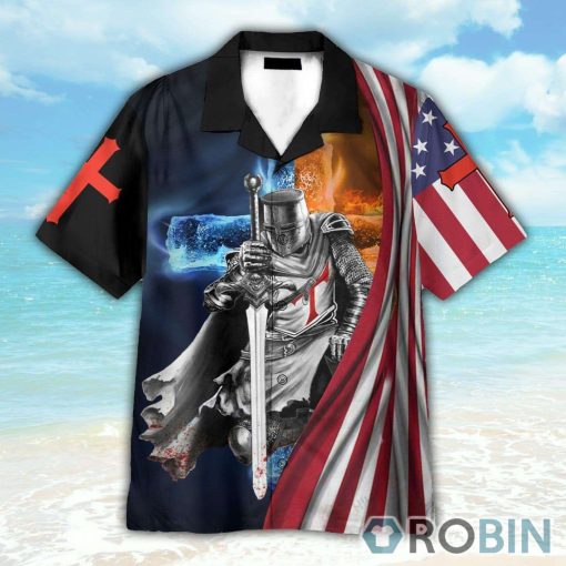 America Knight Templar Hawaiian Shirt