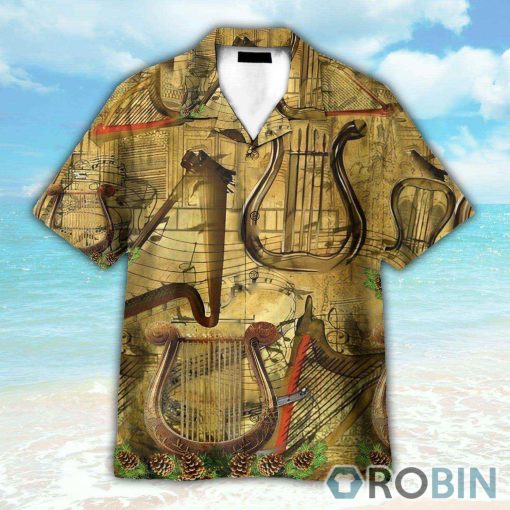 Ancient Harp Button’s Up Shirts, Hawaiian Shirt