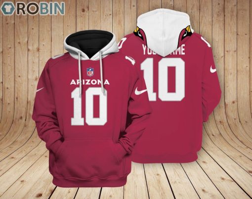 Arizona Cardinals Teams Hoodie Custom Name and Number