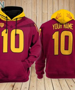 Arizona State Sun Devils Hoodie Custom Name and Number Arizona State Sun Devils Hoodie Custom Name and Number