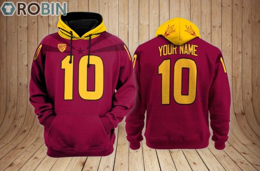 Arizona State Sun Devils Hoodie Custom Name and Number