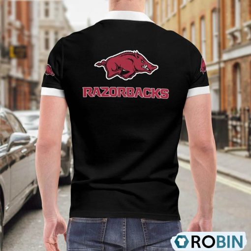 Arkansas Razorbacks American Flag Polo Shirt, Arkansas Razorbacks Unique Gifts