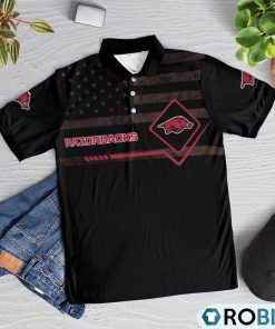 Arkansas Razorbacks American Flag Polo Shirt, Arkansas Razorbacks Unique Gifts Arkansas Razorbacks American Flag Polo Shirt, Arkansas Razorbacks Unique Gifts