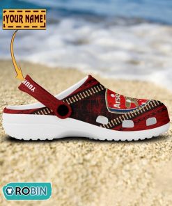 Arsenal F.C. Leather Zip Design Crocs Shoes