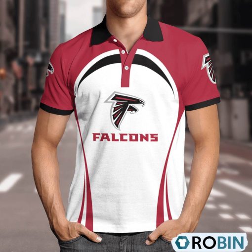 Atlanta Falcons Curve Casual Polo Shirt, Atlanta Falcons Apparel